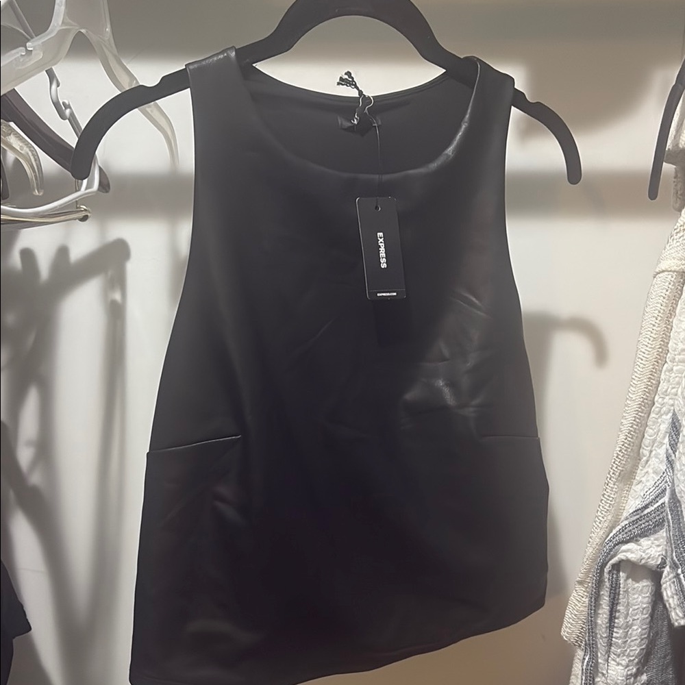 Express Black Sleeveless Tank Top